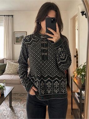 Vintage Talbots Nordic Fair Isle Sweater- Size M